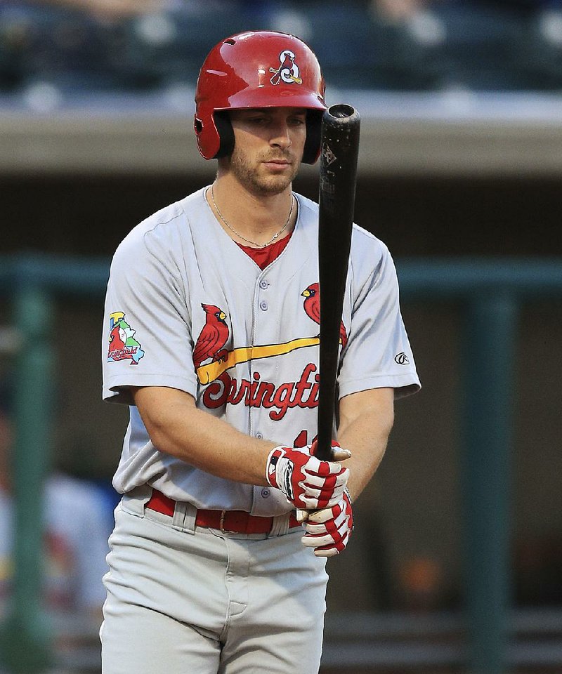 Springfield outfielder Collin Radack quickly has worked his way up the baseball ranks. After being drafted in the 20th round by St. Louis in 2014, the former Hendrix standout is tied for the Texas League lead in batting with a .368 average after going 0 of 2 in Saturday’s game against Arkansas.