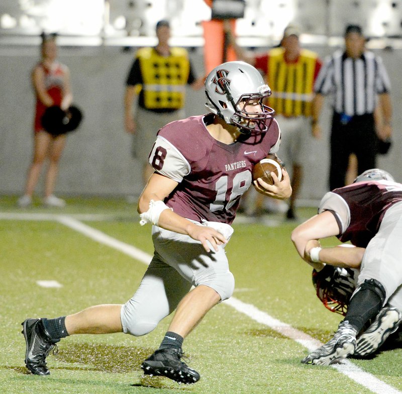 Bud Sullins/Special to Siloam Sunday Rising senior Luke Lampton and the Siloam Springs football team begin spring practice from 3 to 5 p.m. on Tuesday at Panther Stadium. The Panthers will have 10 practice sessions, but new regulations do not allow for back-to-back contact days.
