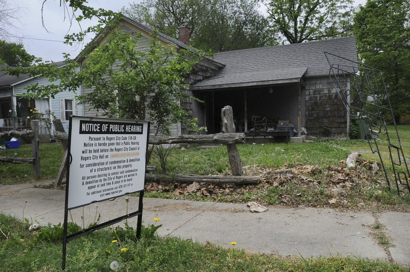 The Rogers City Council approved a request to remove a structure at 211 N. Sixth St. Mayor Greg Hines said removing dilapidated structures is a step toward cleaning up the city.