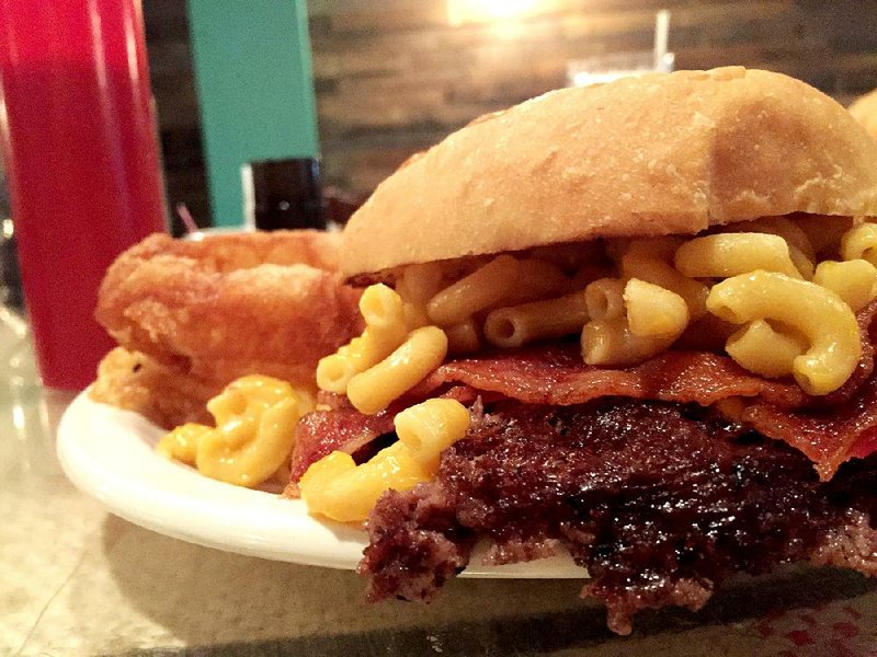 Macaroni and cheese isn’t just a side at Bash, it’s a burger topping. 