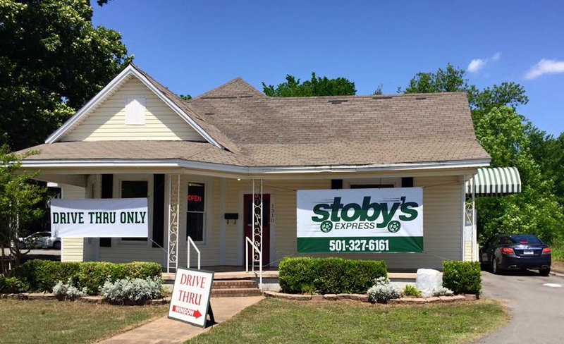 Stoby's Express, offering drive-thru service only, opened Wednesday, April 27, 2016, at 1310 Prince St. in Conway as rebuilding efforts continue for the local landmark after a kitchen fire destroyed its Donaghey Avenue location.