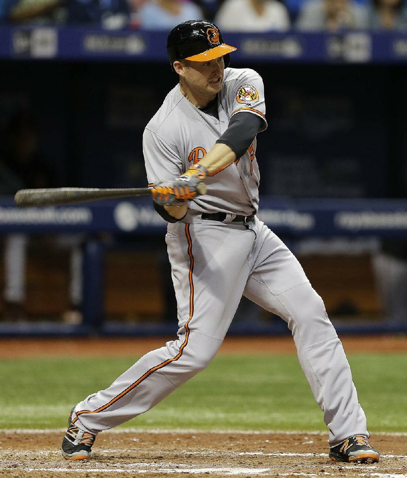 Mark Trumbo of the Baltimore Orioles leads the American League with a .354 batting average and is among the league leaders in hits (29) and home runs (6).