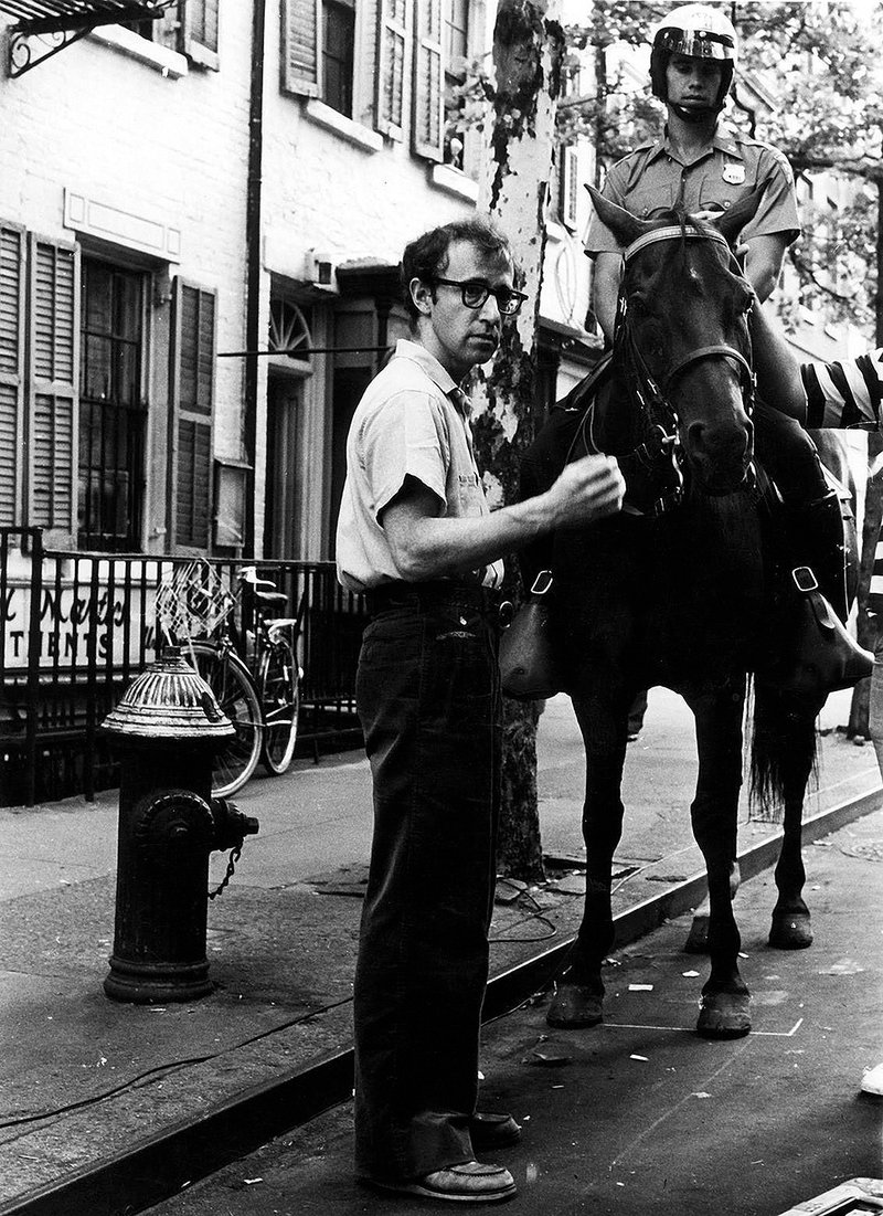 Woody Allen directs on Gay St. in  Greenwich Village,  NYC - This iconic photo was taken by Rose Hartman, subject of Otis Mass' documentary The Incomparable Rose Hartman, screening at the 2016 Bentonville Film Festival.