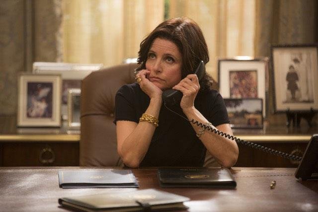 Julia Louis-Dreyfus, winner of six Emmys from three series, stars in HBO’s cathartic political satire Veep. This season, there’s a tie in the Electoral College.
