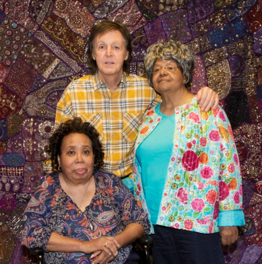 Paul McCartney met two members of the Little Rock Nine after his performance Friday at Verizon Arena. During the show, McCartney revealed that civil rights events in Little Rock inspired The Beatles song "Blackbird."