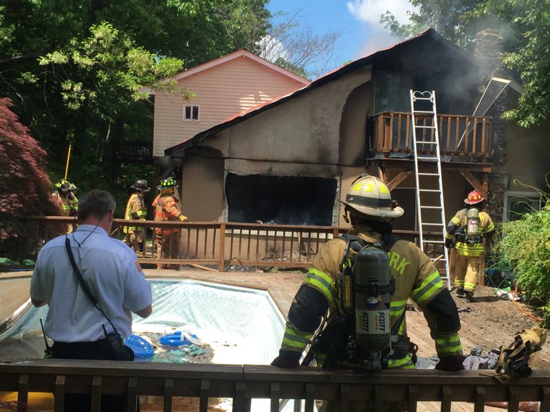 A house fire Tuesday afternoon near West Fork.