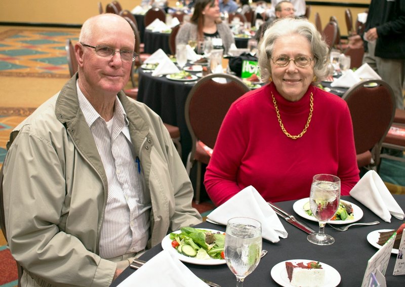 Submitted Photo Glenn and Rhonda Smith of Gentry attended a banquet honoring volunteers at the Northwest Arkansas Children&#8217;s Shelter. Glenn Smith received a presidential service award for his volunteer hours at the agency.