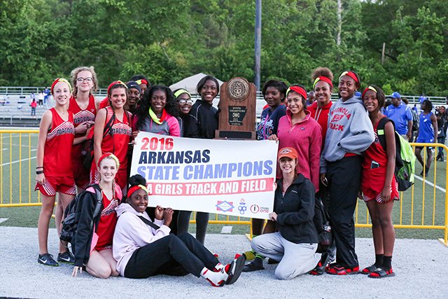‘Three-peat’ for  Magnolia girls

The Magnolia Lady Panthers won the Class 5A State Track Championship for the third consecutive year Tuesday after winning the 2016 event in Hot Springs. The Lady Panthers also won the titles in 2014 and 2015. 
