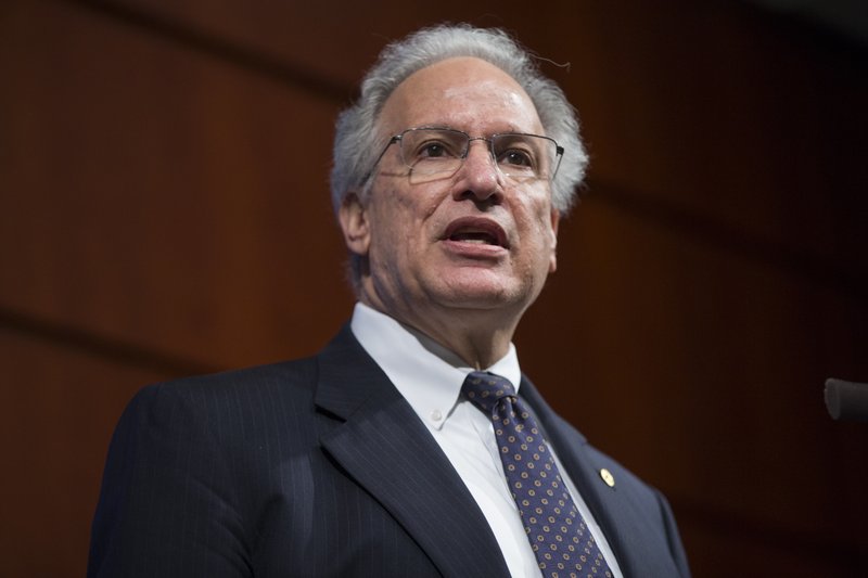 National Highway Traffic Safety Administration administrator Mark Rosekind speaks during a news conference to announce the addition of tens of millions of Takata air bag inflators to the largest automotive recall in history, on Wednesday, May 4, 2016, in Washington.