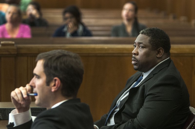 Marvin Stanton looks on as final statements are given Wednesday, May 4, 2016 at the Miller County Courthouse. (Photo by Jerry Habraken /Texarkana Gazette)