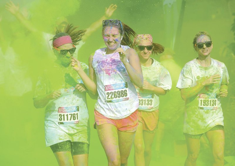 Check in for the Color Vibe 5K will be from noon to 6 p.m. today at Academy Sports in Fayetteville. You can still register between 7 and 8:30 a.m. on the day of the race at the Washington County Fairgrounds.