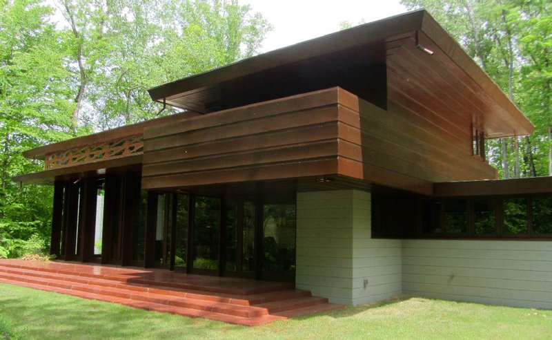 Frank Lloyd Wright’s Bachman-Wilson House, moved from New Jersey to Arkansas, is a prime attraction at Crystal Bridges Museum of American Art in Bentonville.