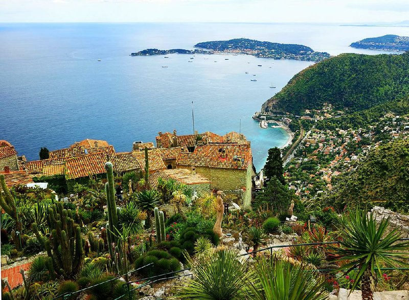 Exotic plants and breathtaking views greet visitors to the Jardin d’Eze gardens in the French Riviera hill town of Eze-le-Village.