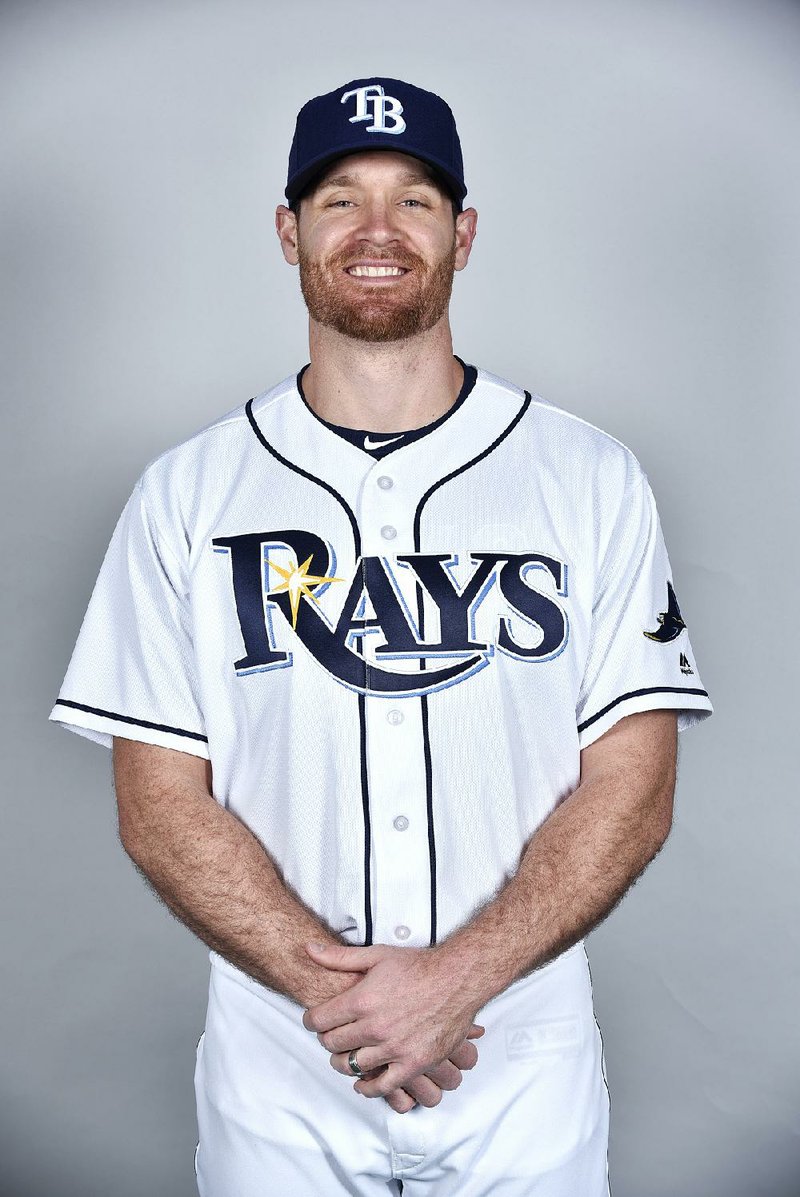 Logan Forsythe #11 of the Tampa Bay Rays poses during Photo Day on Thursday, February 25, 2016 at Charlotte Sports Park in Port Charlotte, Florida.  
