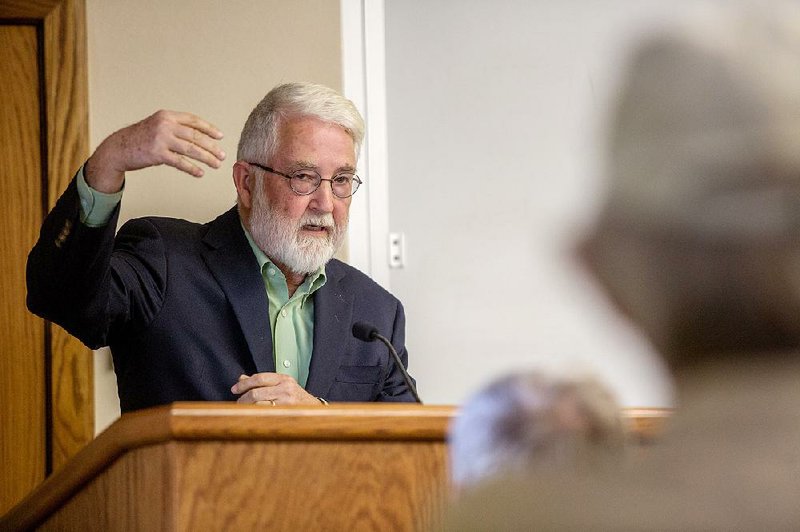 Tom Dillard, the former head of Special Collections at the University of Arkansas Libraries, the former head of the Heritage Department and the person who laid the groundwork for the online Encyclopedia of Arkansas History & Culture is shown in this file photo.
