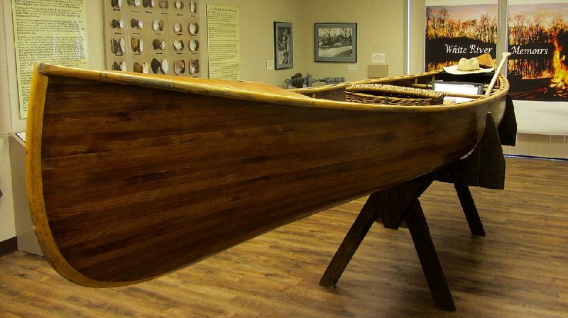 A custom-built canoe is the centerpiece of a special exhibit at Lower White River Museum State Park in Des Arc. 
