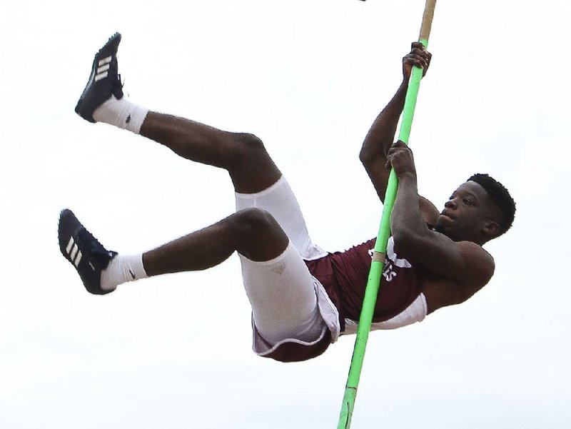 Crossett’s Trevean Caldwell placed fifth in the decathlon as a sophomore in 2014, but the senior finished up strong Thursday to win the two-day meet.