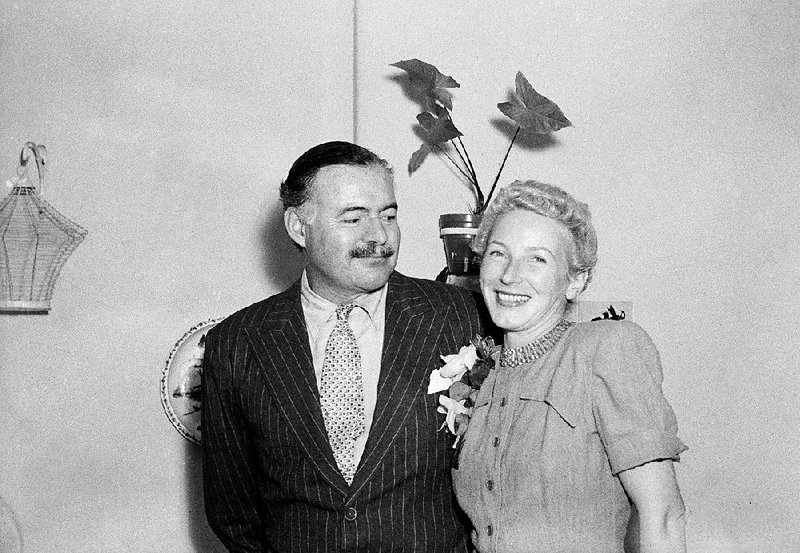 Ernest Hemingway and wife Mary Welsh were photographed March 14, 1946, after their wedding in Havana. 