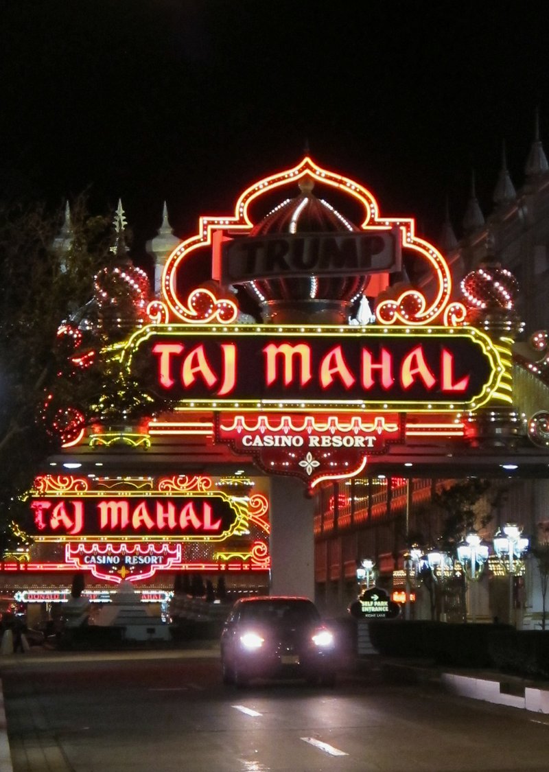 This Oct. 24, 2014 photo shows the Trump Taj Mahal Casino Resort in Atlantic City, N.J.  