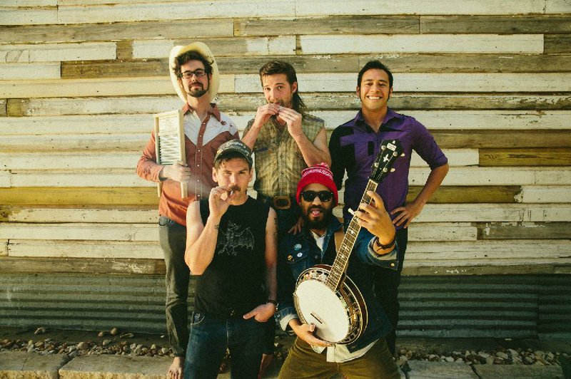 Whiskey Shivers, a bluegrass band from Austin, Texas