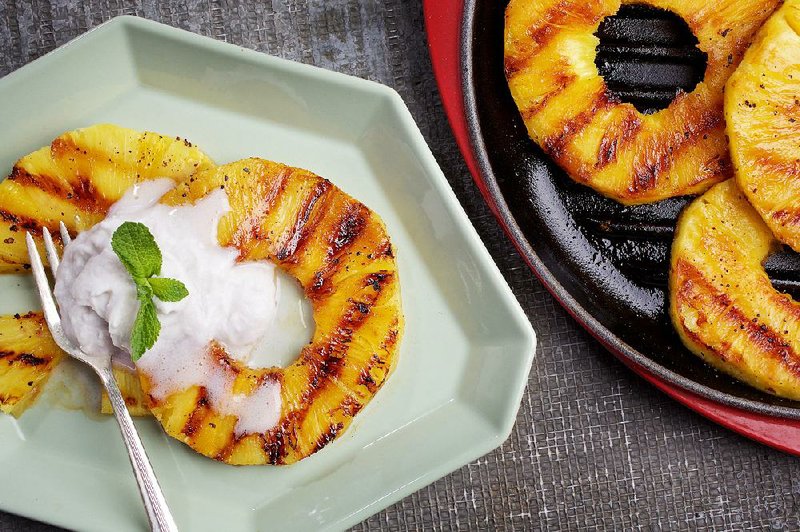 Grilled Pineapple With Coconut Whipped Cream 