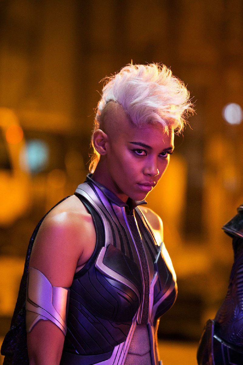 Ororo Munroe, aka Storm (Alexandra Shipp), faces off against her old friends in X-Men: Apocalypse.