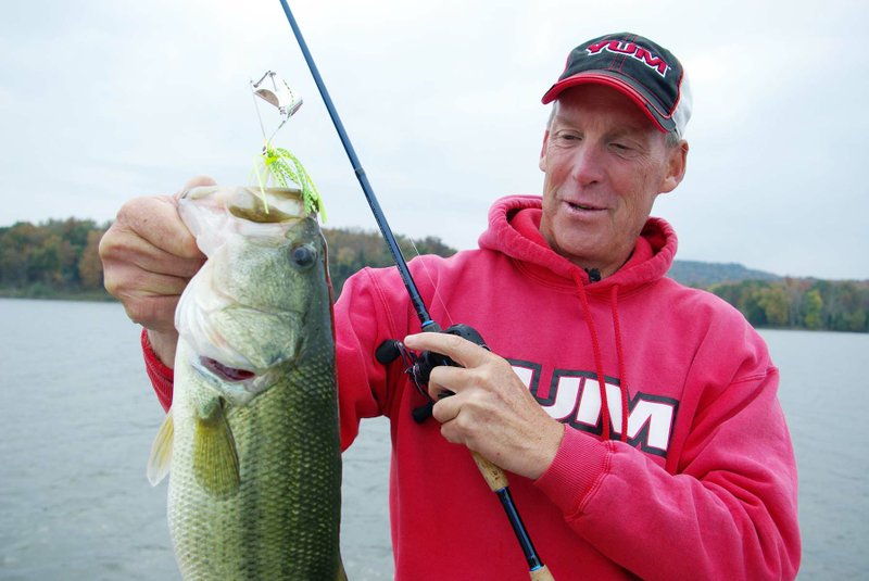 This dandy Lee Creek Reservoir largemouth fell to a buzzbait fished by Brad Wiegmann of Springdale. Covering just 634 acres, this water-supply lake near Van Buren is a top-notch locale for superb bassing.