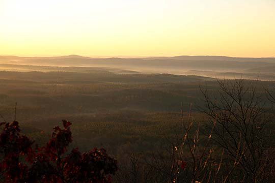 The Sentinel-Record/Corbet Deary BEAUTIFUL SUNRISE: Those willing to embark upon an early morning excursion along Hunt's Loop Trail will be privy to the opportunity to experience a beautiful sunrise.