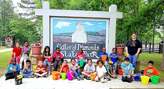 Submitted photo First-grade students from Langston Aerospace and Environmental Studies Magnet School recently enjoyed a field trip to Crater of Diamonds State Park in Murfreesboro, despite not finding any diamonds.
