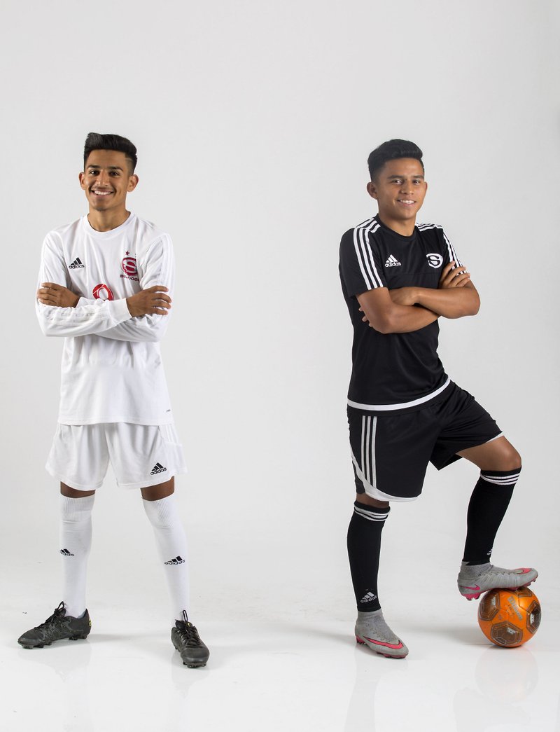 Springdale High’s Leo Araujo (left) (player of the year) and Springdale High’s Jose Vega (newcomer of the year)