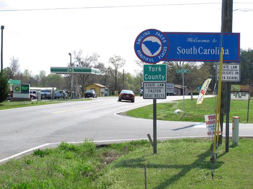 To match the border that was drawn in the 18th century, surveyors have redrawn the North Carolina-South Carolina state line, relocating homes and business into the other state. 