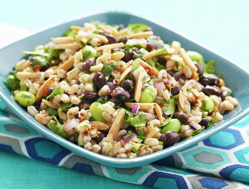 Almond, Farro and Black Bean Salad With Cilantro  