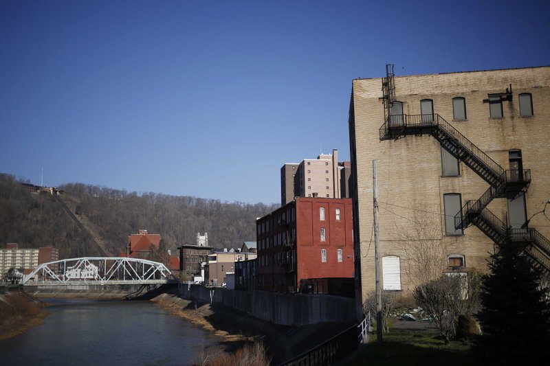 Buildings in Johnstown, Pennsylvania, on April 15, 2016. The era of one-company careers is largely gone, and now the latest shift in labor markets is piling on the anxiety for many who do manage to get hired. 