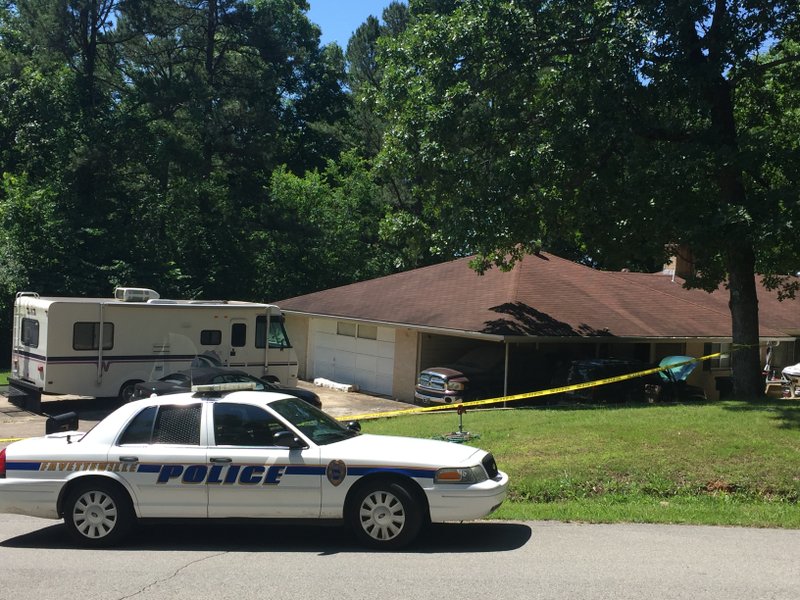 The scene of a shooting Tuesday in Fayetteville.