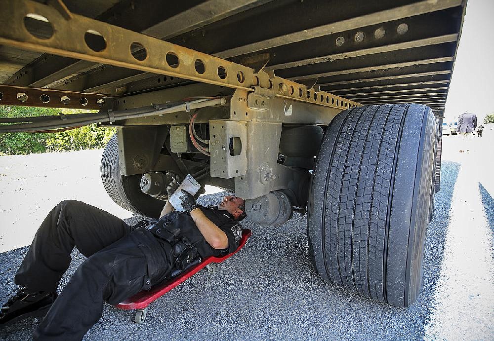 Big rigs, drivers put through annual safety look | The Arkansas ...