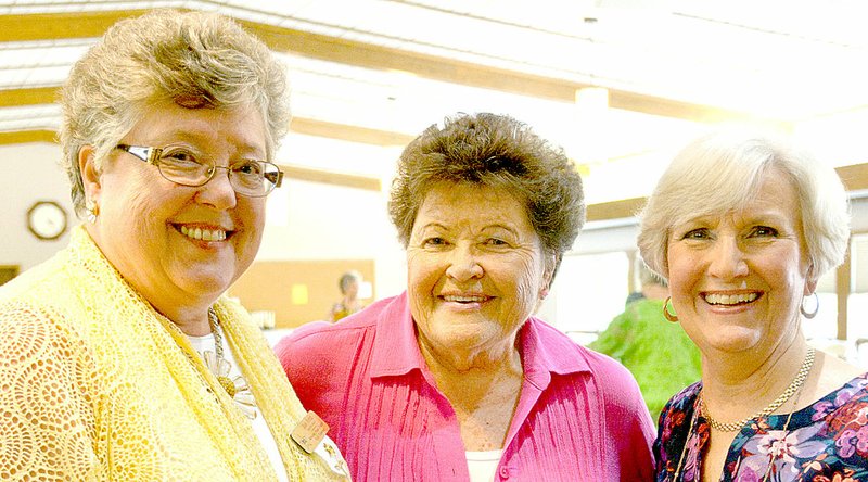 Photo submitted Pictured from left: Jean Fitch Justice, vice president of the Arkansas State Chapter of PEO, Helen Smiley and Laura Fleetwood, president of PEO Chapter BR.