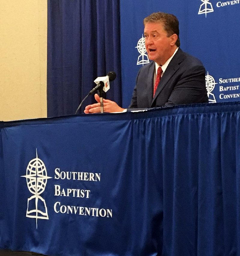 Steve Gaines, the president of the Southern Baptist Convention, said after his election Wednesday in St. Louis that he plans more evangelism. Gaines won the office after one initial vote and two runoffs. 