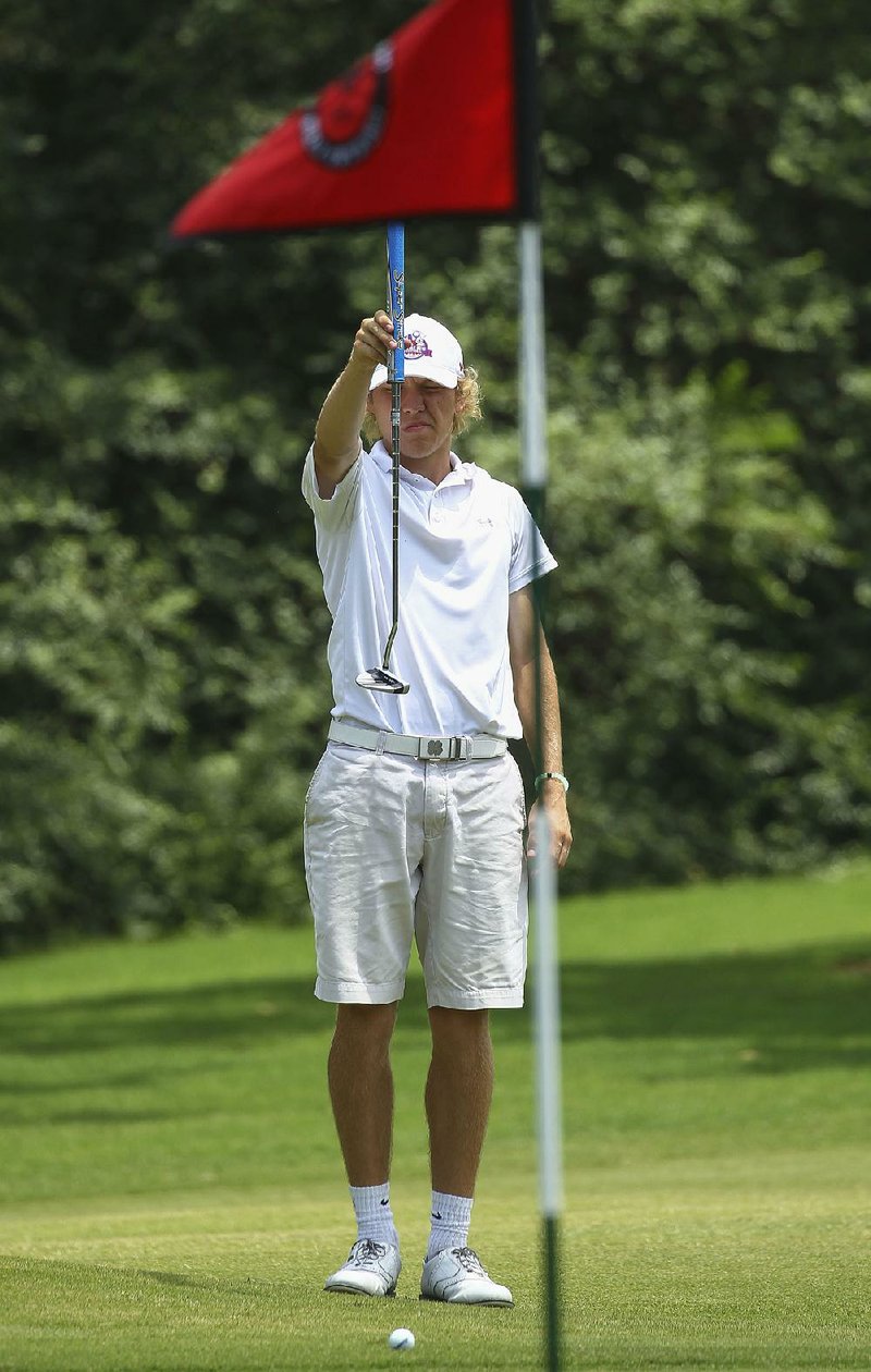 Thomas DePriest III shot a final round 4-over 76, including a par on the 18th hole, to beat Palmer Hays to win the Arkansas State Golf Association Junior Championship on Thursday.