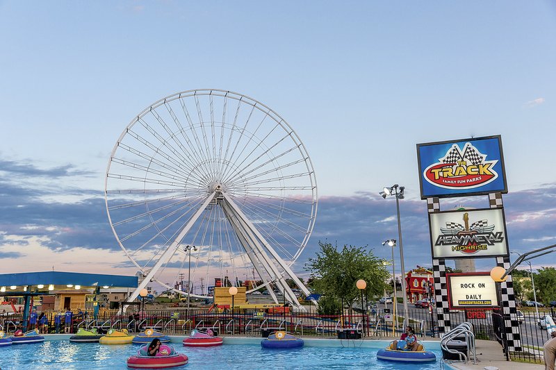 Chicago’s Navy Pier Ferris wheel has found a new home at The Track Family Fun Parks in Branson, Mo. The 20-yearold wheel has been restored and upgraded. It will open at noon Thursday.