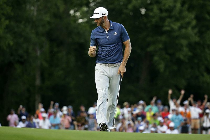 Dustin Johnson withstood controversy, when the United States Golf Association revealed midround that Johnson might be penalized for a rules infraction, to win the U.S. Open on Sunday.