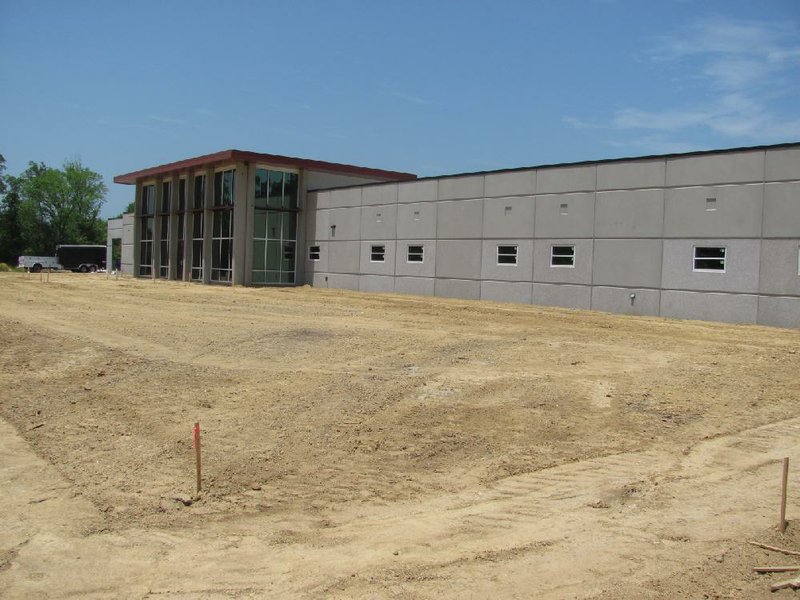 Construction work is on schedule on Crawford County’s new jail, located just east of Van Buren on U.S. 64. The jail is expected to be completed in October, with the first prisoners occupying it in December.