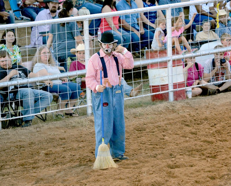 Michael Burchfiel/Herald-Leader Ronald Burton was the clown for Siloam Springs&#8217; Rodeo over the weekend. Burton has won awards for his work in each of the past five years.