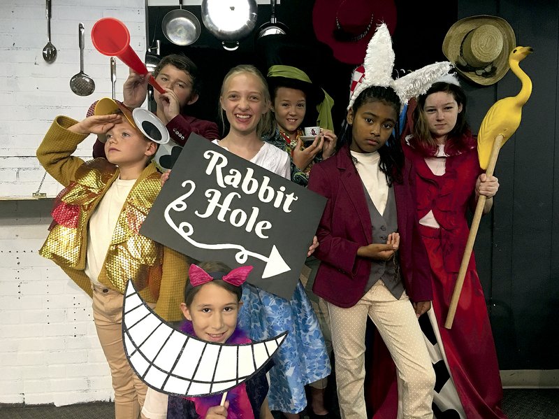 Drama campers will perform “Alice in Wonderland” this weekend at Trike Theatre. The actors, ages 8 to 13, have worked on the production for the past two weeks.