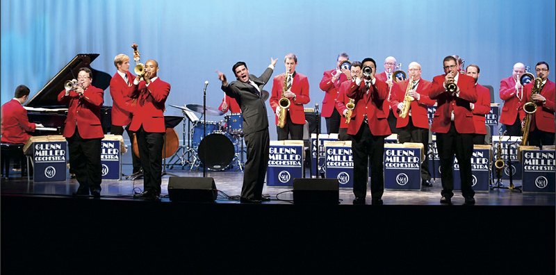 Today’s Glenn Miller Orchestra plays the songs popular during its heyday in the swing era — “In the Mood,” “Chattanooga Choo-Choo,” “Pennsylvania 6-5000,” and its signature song, “Moonlight Serenade.”