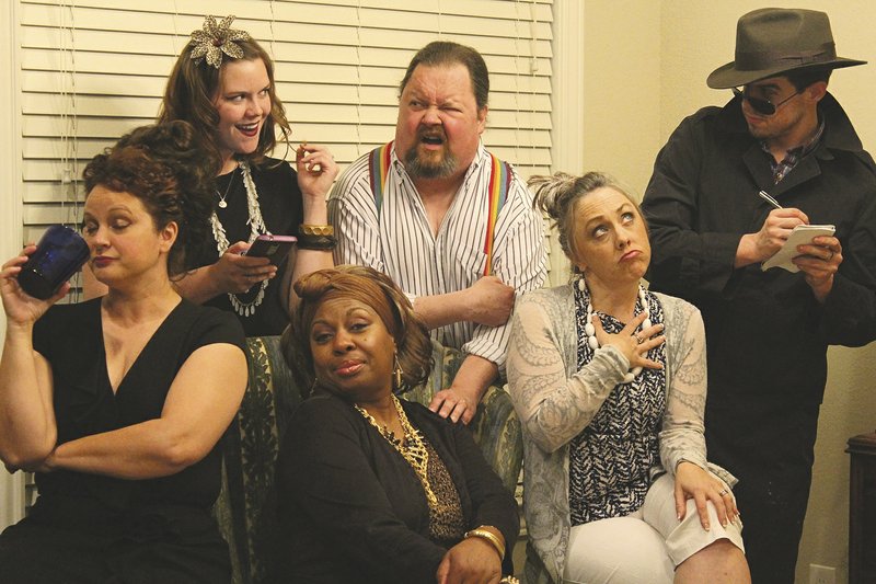 The cast of “Granny’s New Beau” will play murder for laughs Saturday at the ARC in Bella Vista. The play evolves around the mysterious death of a hot young gigolo who has been favored by dear Granny Grantham.