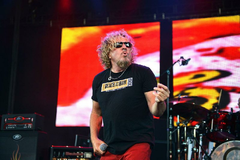 Sammy Hagar performs with the Circle on Saturday at Rogers’ Walmart AMP.