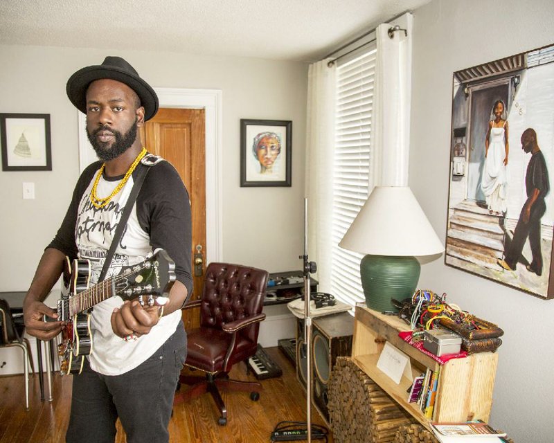 Joshua Asante is shown in his favorite space, his home. 