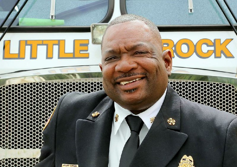 Arkansas Democrat-Gazette/JOHN SYKES JR. - HP Cover - Little Rock Fire Chief Gregory Summers.