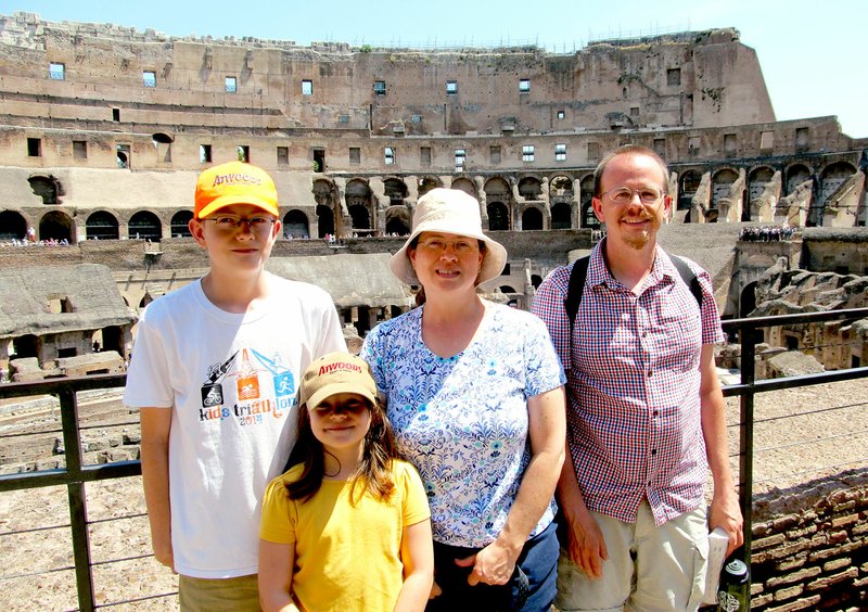 Photo submitted In summer 2015, the Jones family visited the Colosseum in Rome. The family has traveled extensively overseas, but this will be the family&#8217;s first time to Russia.