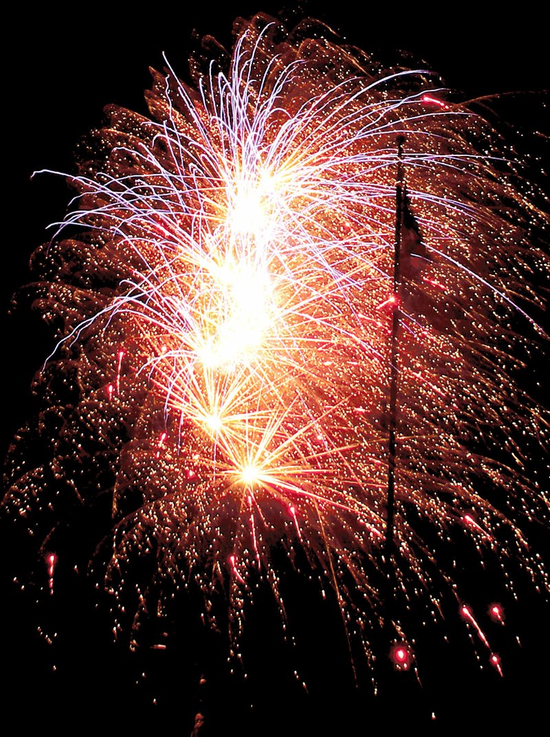 File Photo by Randy Moll Local Independence Day celebrations culminate with a huge fireworks display after dark.